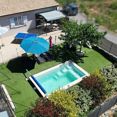 En Ardeche, Gite L'Odyssee Climatise Avec Sa Piscine Privee Et Chauffee Joyeuse Luaran gambar