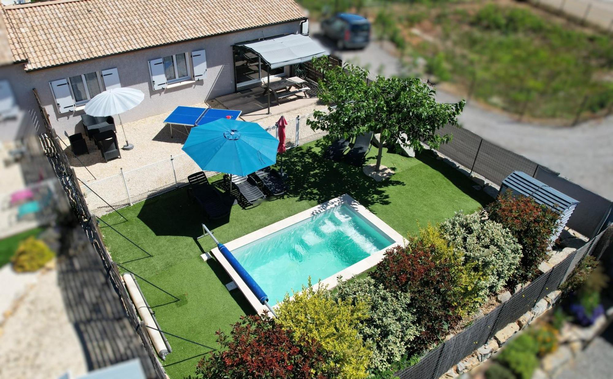 En Ardeche, Gite L'Odyssee Climatise Avec Sa Piscine Privee Et Chauffee Joyeuse Luaran gambar